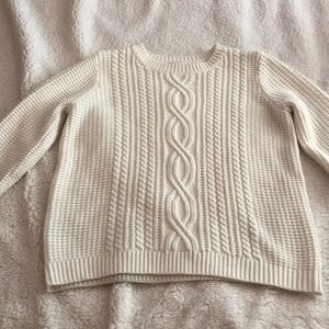 White Knitted Sweater
